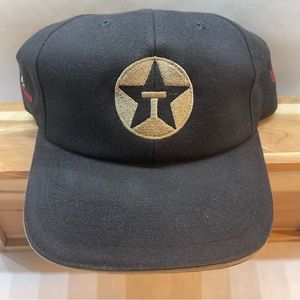 Texaco Black Embroidery Adjustable Strapback Hat Harrison LongDrive Team